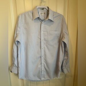 Enro Blue Striped Dress Shirt - Men's Classic Fit